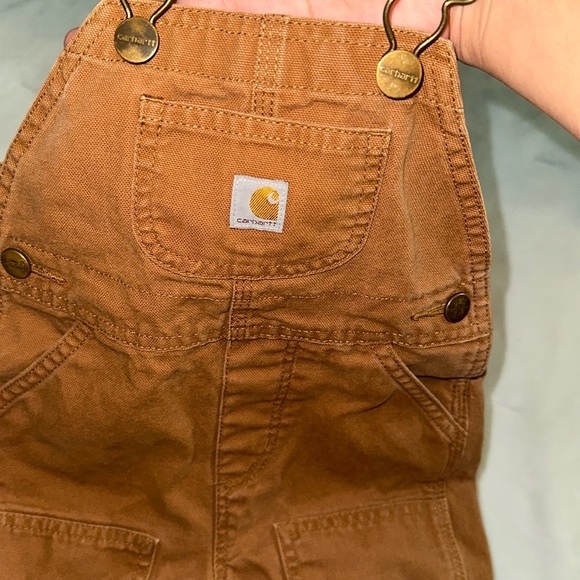 Carhartt Brown Workwear Overalls Rugged Canvas Design - Picture 6 of 6
